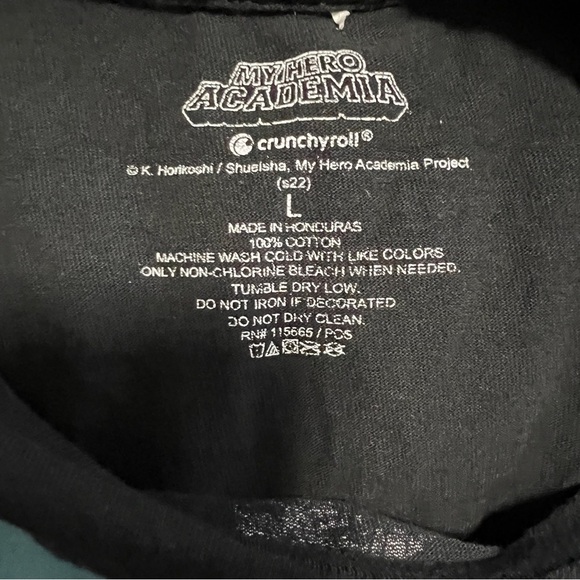 My Hero Academia Men's Black T-Shirt Size L - Picture 4 of 4